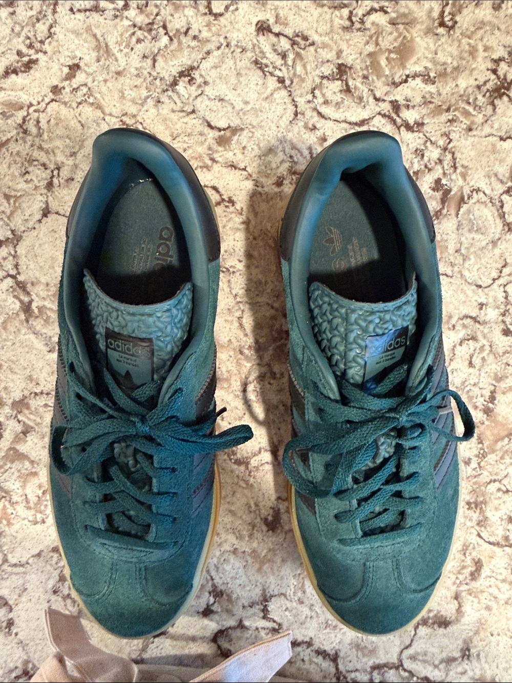 adidas womenTeal Suede Casual Sneakers - Picture 7 of 9